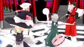 【東方MMD】総勢102人でメグメグ☆ファイアーエンドレスナイト