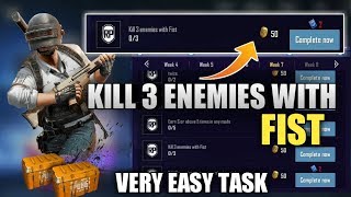 Kill 3 Enemies with fist ! PUBG Mobile Royal Pass Mission