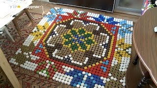 Коврики из бутылочных крышек