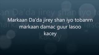 xasan aadan samatar markaan da'da jiray 15 lyrics