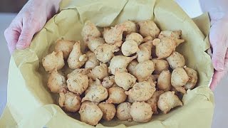 FRITTELLE SALATE TONNO & OLIVE Ricetta Facile - Savory Olives & Tuna Fritters Easy Recipe