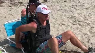 Watch How Dave Carries Linda Olson on His Back at the Beach