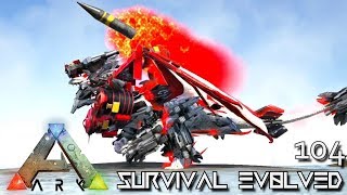 ARK: SURVIVAL EVOLVED - NEW TEK DRAGON AKAT'S RED DRAGON E104 (MOD EXTINCTION CORE)