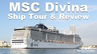 MSC Divina Ship Tour (Sailing Caribbean cruises out of Port Miami)