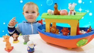 Как говорят животные Интересные развивающие игрушки  Kiddieland  Ноев Ковчег