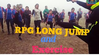 RPF SI Constable long jump girls practice ( increase step by step exercise )