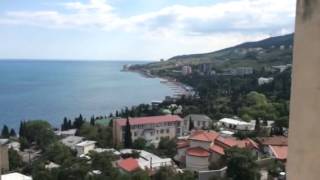 Гурзуф.Прекрасный Вид на Черное Море Пляж Парк.Крым.