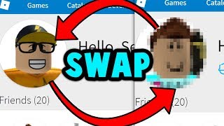 SWAPPING ROBLOX ACCOUNTS WITH A YOUTUBER!! (Roblox)