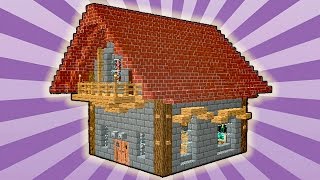 Как построить лёгкий и красивый дом в MINECRAFT!?