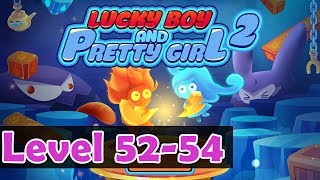 Lucky Boy and Pretty Girl 2: Endless love maze (Fire and Ice Couple) Level 52-54 Walkthrough