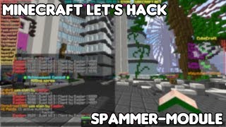 Spammer-Module in Quiet | Minecraft Let's Hack | Free AAC + NCP Hack Client