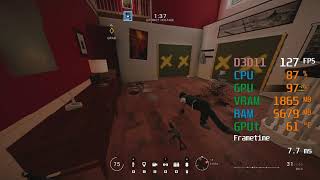 GeForce GTX 1650 -- Intel Core i3-9100F -- Tom Clancy's Rainbow Six Siege FPS Test