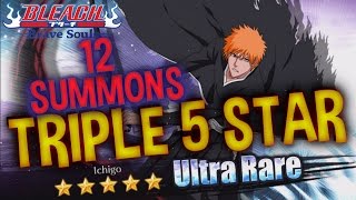 Bleach: Brave Souls - 12 Summons + TRIPLE  EPIC 5 star pull ★★★★★ [ Single Summons ]
