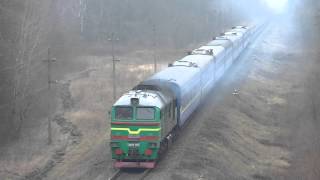 2М62У-0055 (секция Б) с поездом 53 Киев - Санкт-Петербург