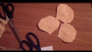 Как вырезать лепестки мака из ткани. Мак. Цветы из ткани
