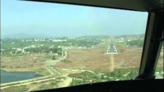 Flying into Port Blair INDIA - Cockpit Airbus A320