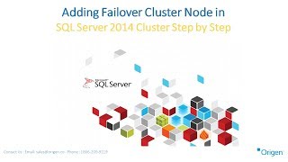 Adding Failover Cluster Node in SQL Server 2014 Cluster Step by Step