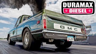 Twin Turbo Duramax - 10 Second Old School Diesel C10!