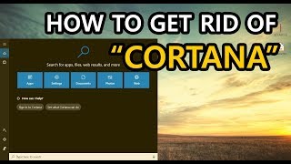 How to Disable Cortana in Windows10 | EASY!!!