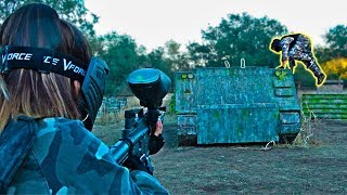 PAINTBALL Trick Shots Battle (CHICAS vs CHICOS)