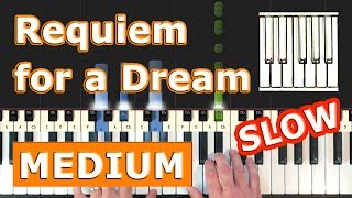 Requiem For A Dream - SLOW Piano Tutorial Easy - Sheet Music
