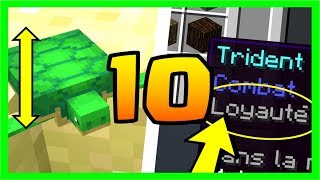 LE SAVIEZ VOUS ? 10 SECRETS SUR MINECRAFT 1.13 ! TRIDENT ET ENCHANTS DE FOLIE !