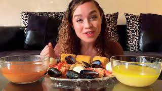 Seafood Boil Mukbang - Trying Bloves Sauce For The First Time