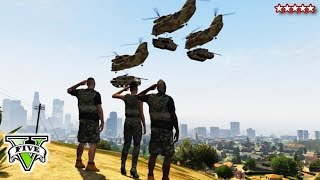 GTA 5 ATTACKING THE BASE - GTA Online Military Base Takeover - GTA Base Bloody Massacre