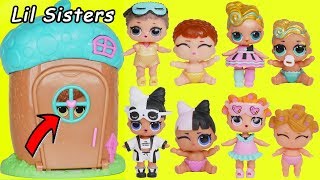 LOL Surprise Dolls Lil Luxe Baby Find Big Sisters in Woodzeez House