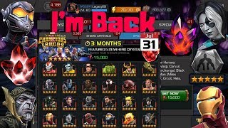 I'm Back! 5* Featured Crystal Opening! + 5* Basic Crystal! - Marvel Contest Of Champions