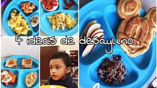 4 DESAYUNOS SALUDABLES PARA NIÑO - BEBÉ |RECETAS FÁCILES PARA BEBÉS |MAMIVLOGSMONICA