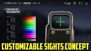 Rainbow Six Siege Sight Customization Concept & NBA Live 18 Giveaway Customizable Sights