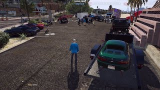 GTA 5 FiveM SARP | HUGE Drag Race Tournament! $500K POT! Brought My K20 MR2 & Cops Came!