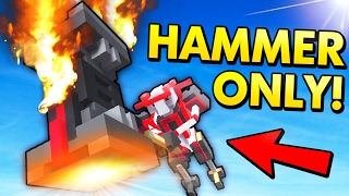 HAMMER ONLY CHALLENGE IN CLONE DRONE IN THE DANGER ZONE! (Clone Drone in the Danger Zone Gameplay)