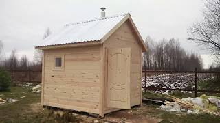Баня 2,5х3 по каркасной технологии