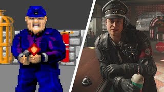 Wolfenstein 3D (1992) vs. Wolfenstein 2 The New Colossus (2017) Graphics Comparison