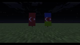 Minecraft - Türk Bayrağı ve Azerbaycan Bayrağı Yapımı