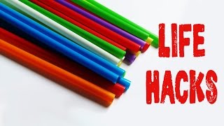 6 Life hacks for drinking straws - Drinking straw tricks