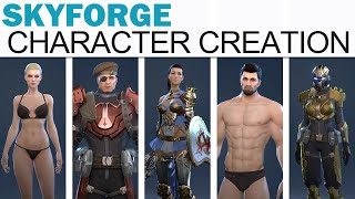 SkyForge - Full Character Creation (Male & Female, All Body Types, Options & Outfits!)