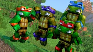 Minecraft Mods - MORPH HIDE AND SEEK - TARTARUGAS NINJAS - MUTANT NINJA TURTLES!