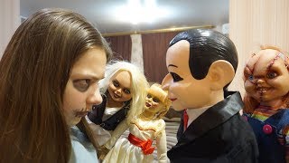 Эпичная БИТВА Баку с Билли, Чаки, Аннабель и Тиффани!!! Чревовещатель Билли 4 серия
