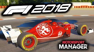 F1 2018 Alfa Romeo Manager Career Part 2 - Motorsport Manager PC