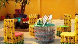 МЕБЕЛЬ из пластиковых бутылок -  простое решение для ДАЧИ