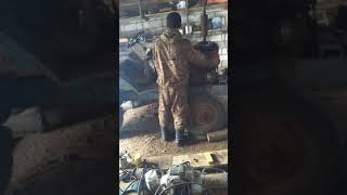 пускач на т40 ит25 с двигателем от мотоблока на самодельный минитрактор т25