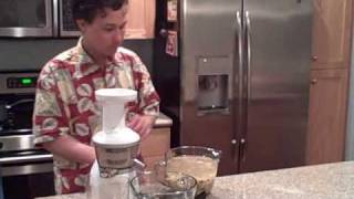 Making Raw Almond Milk and Soy "Juice" Milk in the Omega VERT VRT330 Juicer