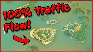 100% TRAFFIC FLOW in Cities Skylines