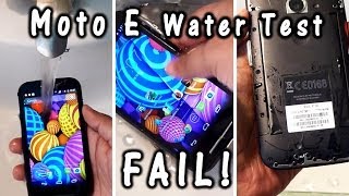 MOTO E Water Test = Dead Phone [MUST WATCH]