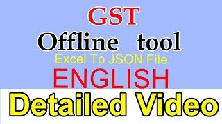 gst offline tool english excel to json file