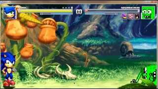 MUGEN 1 VS 4 MATCH 1#  SONIC MH [ME] VS TEAM SPONGE BOB [CUP] 2015