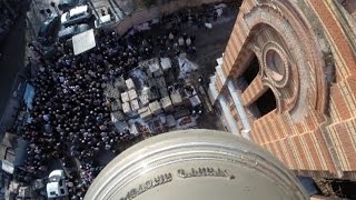 Установка колоколов на Храм Вознесения Господня